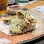 ぼちぼち - れんこんとウニ磯辺揚げ