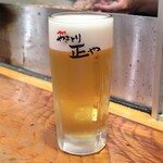 やきとり 正や - 熟撰生ビール