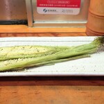 やきとり 正や - 皮付きヤングコーン
