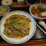 中華料理 喜楽 - スタミナ丼＆ミニワンタン