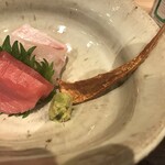 川田 - 銚子の本鮪と淡路の鯛、くちこ