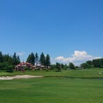 ロペ倶楽部 テラスレストラン - 18番からテラスレストランを望む