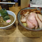 煮干し中華そば 一剣 - つけ麺大＋メンマ