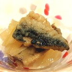 鉄板焼き 華粋 - いわしを一切れ食べてしまった後に撮りました(^o^;)