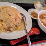 Hyakuban - 五目炒飯と半ラーメン