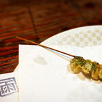 手打ち蕎麦 天婦羅 雨安居 - アサリの磯辺揚げ