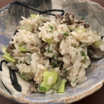 日本料理 久丹 - 猪の脂がシャリをコーティング