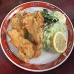 ひよどり中華料理 - 唐揚げハーフ
            
            ココの唐揚げ美味いんだわ。
            
            白い唐揚げ。
            
            
            