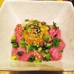 Gensen Wagyuuyakiniku Matsugou - 上タンユッケ