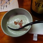 川蝉 - お通し(まいたけと大根のすり流し)