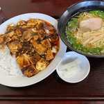 中国四川料理 天府仙臺 - 2020年5月。Bランチ800円。四川麻婆飯は＋100円で大盛りに。