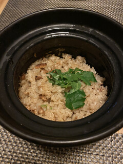 Daidai - 煮穴子と新生姜の土鍋炊き込みご飯