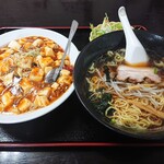 中華料理 梧桐 - 【2020.5.31(日)】ラーメンセット(醤油ラーメン＋麻婆飯)715円