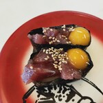 回転寿司すノ家 - まぐろユッケ