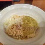 麺処 にぼし香 - ガーリックバターと浅蜊の和え玉