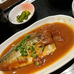 Hananomai - 鯖味噌を大きく撮影。美味しかったです。