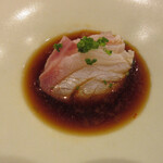 鮨 十兵衛 - ハタ(クエの仲間)のしゃぶしゃぶとポン酢