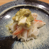 鮨 十兵衛 - 越前蟹の蟹味噌のせ