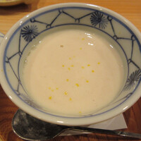 鮨 十兵衛 - 白子の茶碗蒸し