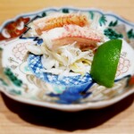 肉屋 田中 - 箸休め　毛ガニ　