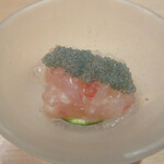 SOTO - 甘エビの塩麹漬け+オリーブオイル+外子+酢橘