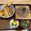 花あかり - 大穴子天丼690円ざるそばセット300円