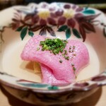 肉屋 田中 - しゃぶしゃぶ　下に茄子