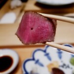 肉屋 田中 - 断面❗　田村正道さんの45ヶ月の雌牛　シャトーブリアン