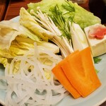 しゃぶしゃぶ すみれ - 野菜セット１人前700円