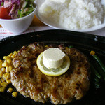 ペコペコ - ハンバーグランチセット（２００ｇ）　７００円