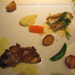 カフェレストラン ソレイユ - メイン♪鮮魚のポアレ☆若鶏の塩麹マリネ