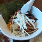 三十六番 - ⑭油そば　正油　大盛＝750円