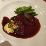 TERROIR Kawabata - 鳥取県産和牛ランプのステーキ。これは手堅く美味しい。