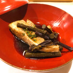 うを徳 - 長崎の但馬ののどぐろと岩手のわらびの煮付