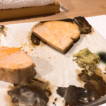 うを徳 - 蒸しあん肝・燻製あん肝