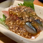 海鮮 さば鉄 - 小鉢の胡麻サバ