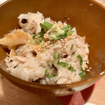 海鮮 さば鉄 - 2杯目は薬味投入