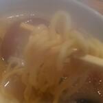 会津ラーメン 和 - 太麺（湯気が…）