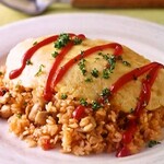 Tomato ketchup Omelette Rice (half size)