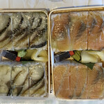 小西鮨 - ❀炙り〆鯖の押し寿司♬
            ❀桜マスの押し寿司♬