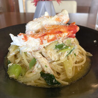 ボッテゴン - 北海道タラバ蟹と九条ねぎのオイルパスタ