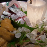 くろぎ - 向付　豊後水道産の刺身盛合せ