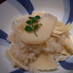 くろぎ - 食事　白子筍ご飯　木の芽入り