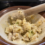 串カツ田中 - ポテトサラダ混ぜ