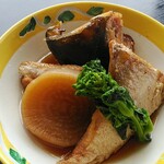 海の幸食処　えちぜん - お造り定食Bコースのぶりかま大根煮付け