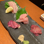 炭匠きしもと - 造り盛り(五品) 950円