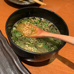 炭匠きしもと - 鶏スープ 160円