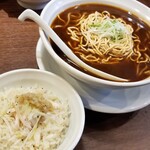 中華ノ麺 シンフウ - かけ麻婆豆腐麺＋蒸し鶏生姜丼セット