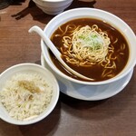 中華ノ麺 シンフウ - かけ麻婆豆腐麺＋蒸し鶏生姜丼セット