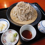 手打そば　邦昭 - 『もりそば　￥500』をﾌﾟﾗｽ￥150で、大盛りに！